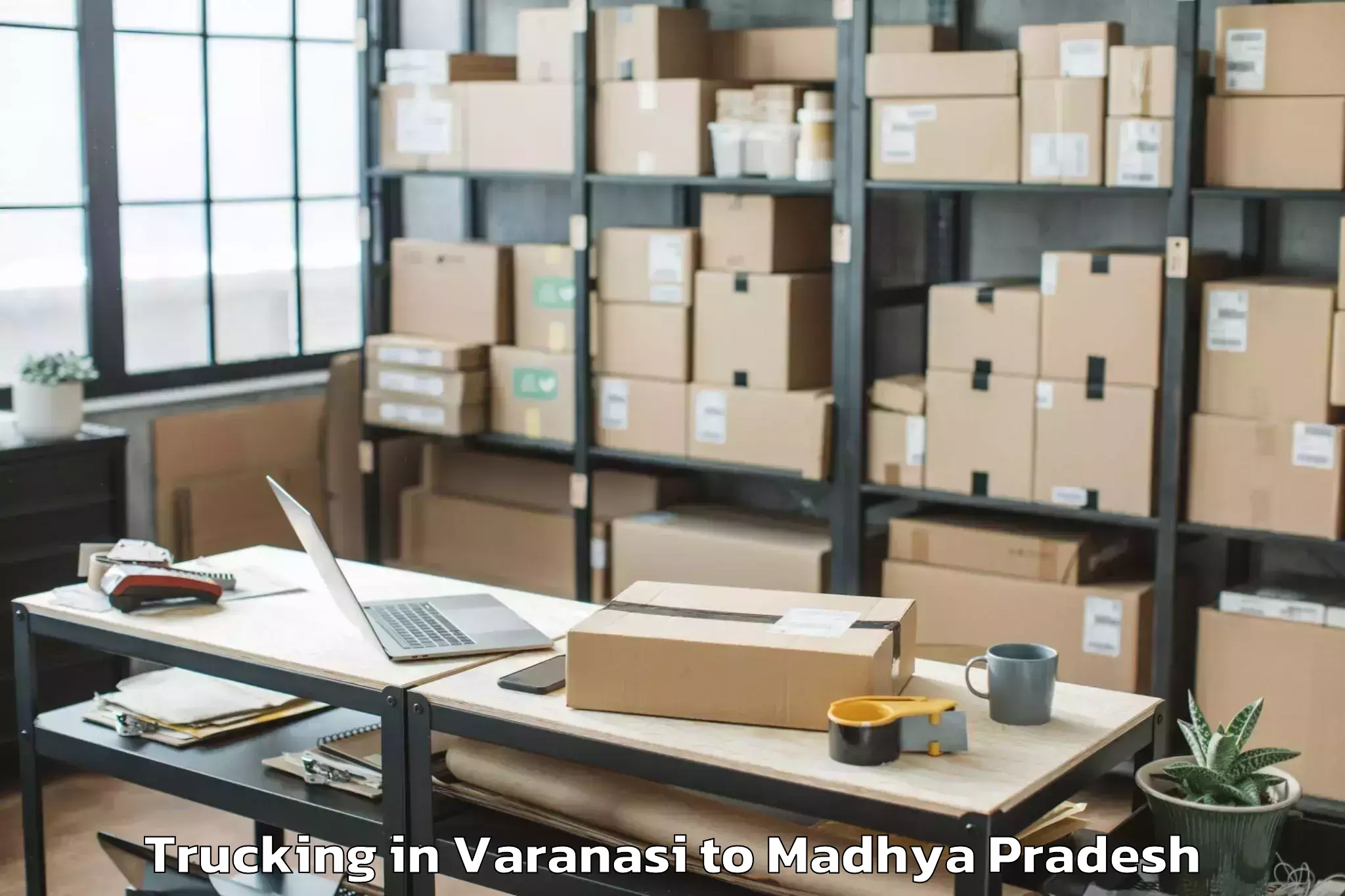 Book Varanasi to Iit Indore Trucking Online